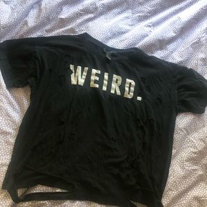 Black graphic t shirt